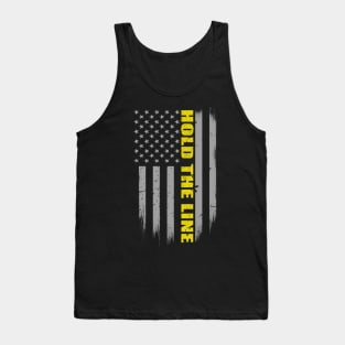 Hold The Line 911 Dispatcher Flag Tank Top